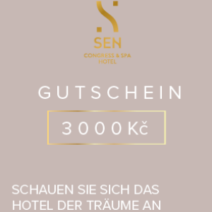 Gutschein im Wert von 3000 CZK